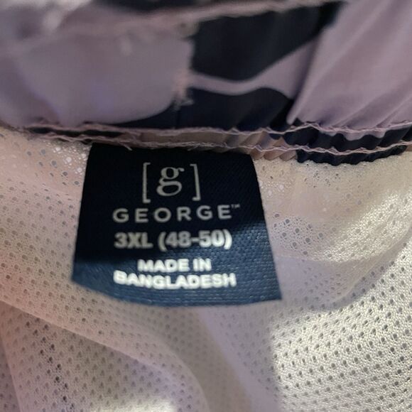 MEN’S Swim Shorts George Above the Knee UPF 50 Big and Tall 3XL 48/50 NWT - Picture 5 of 8